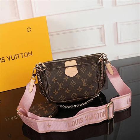 lv m44813|lv multi pochette pink.